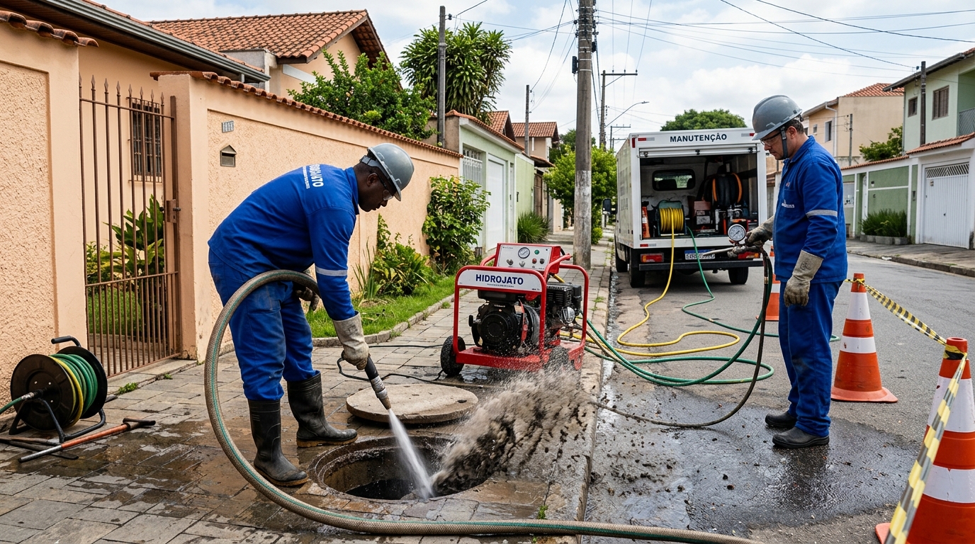 Hidrojateamento de Alta Pressão em São José do Rio Preto‑SP